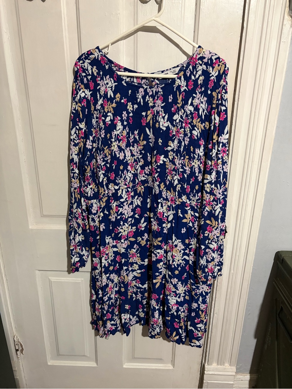 XXL Sonoma Maternity Navy Floral Dress